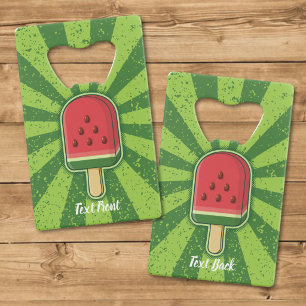 Wassermelonen-Eis-Stiel Geldbeutel Flaschenöffner