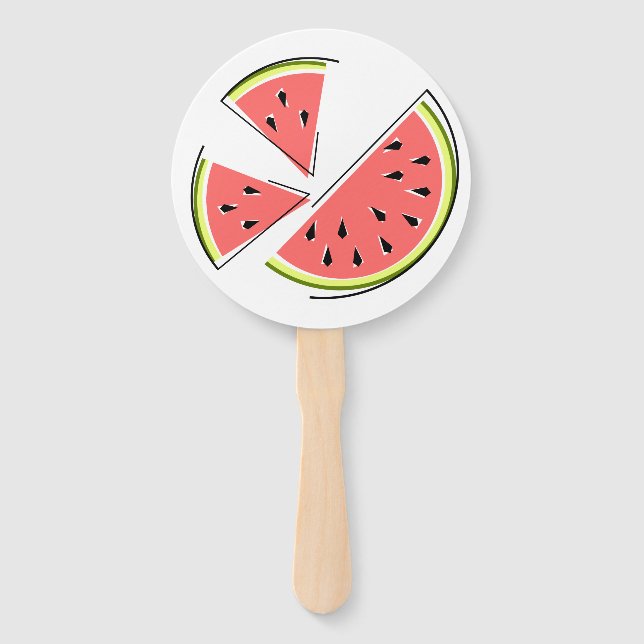 Wassermelonen Fächer (Vorderseite)
