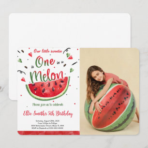Wassermelonen-Foto-Einladung Einladung