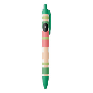Wassermelonen-Frucht-Kariert Pink Grün Kugelschreiber