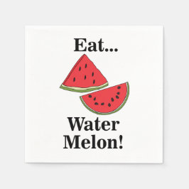 Wassermelonen-Frucht Lustige Tropische Sommerparty Serviette