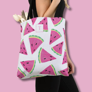 Wassermelonen-Fruchtmuster mit Monogramm