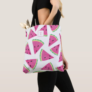 Wassermelonen-Fruchtmuster mit Monogramm