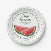 Wassermelonen-Fruchtscheiben Familien-Sommerparty