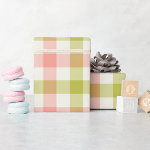 Wassermelonen Gingham - Geschenkpapier