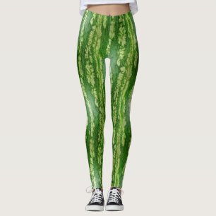 Wassermelonen-Haut-Texturmuster Leggings