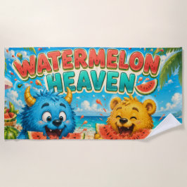 Wassermelonen-Himmel Episches Sommer-Monster-Festm Strandtuch