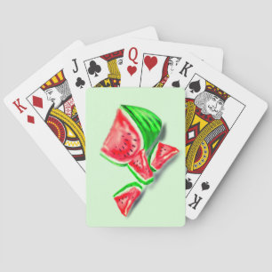 Wassermelonen Karten spielen - Ihre Farben Spielkarten