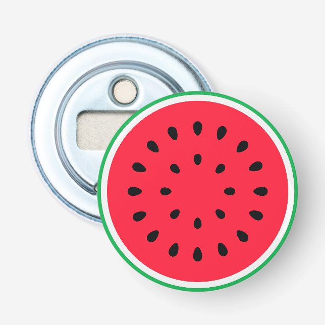 Wassermelonen-Knopf-Flaschenöffner Flaschenöffner (Vorderseite)
