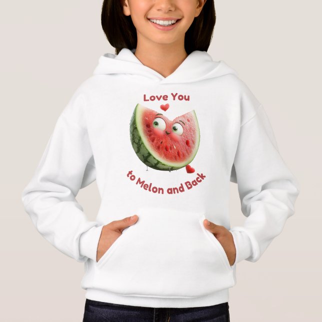 Wassermelonen-Liebe: Sweet & Juicy Heart Hoodie (Vorderseite)