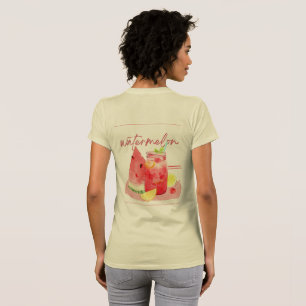 Wassermelonen-Limonade-Aquarell-Kunst T-Shirt