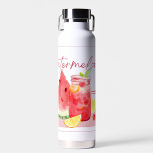 Wassermelonen-Limonade-Aquarell-Kunst Trinkflasche