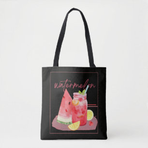 Wassermelonen-Limonade-Wasserfarbenkunst
