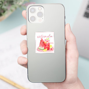 Wassermelonen-Limonade-Wasserfarbenkunst Aufkleber