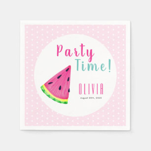 Wassermelonen Mädchen Geburtstag Serviette