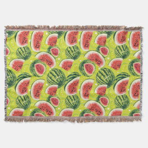 Wassermelonen-Muster 2 Decke