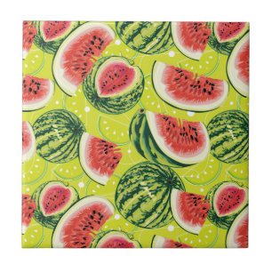 Wassermelonen-Muster Fliese