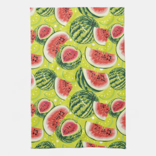 Wassermelonen-Muster Geschirrtuch