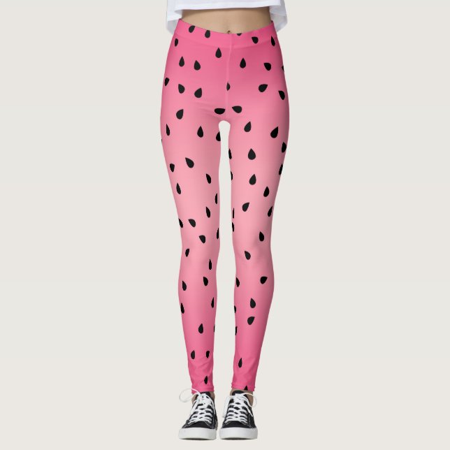 Wassermelonen-Muster  Leggings (Vorderseite)