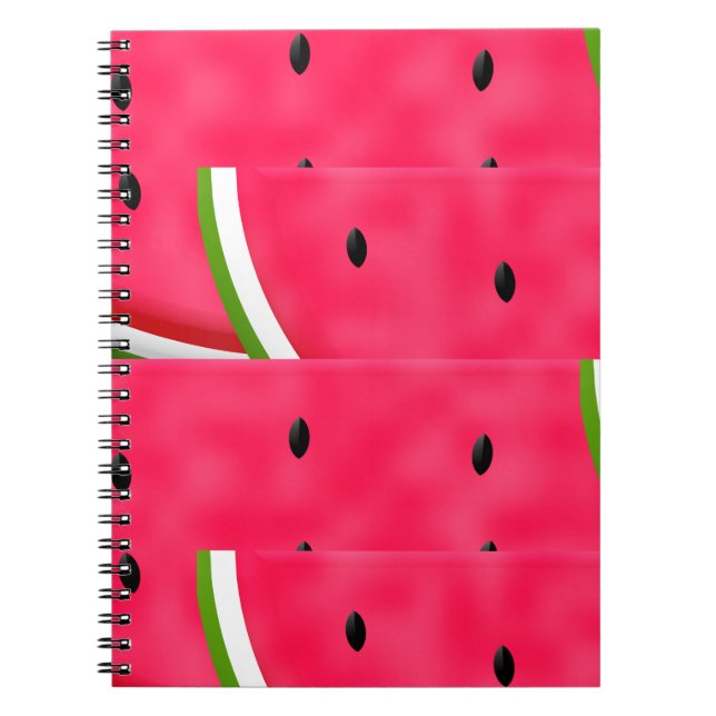 Wassermelonen-Muster Notizblock (Vorderseite)
