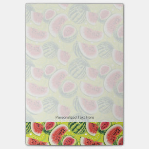 Wassermelonen-Muster Post-it Klebezettel