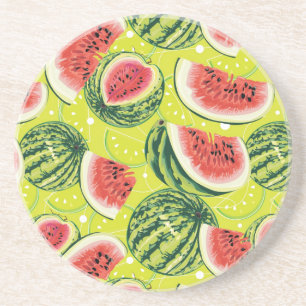 Wassermelonen-Muster Untersetzer