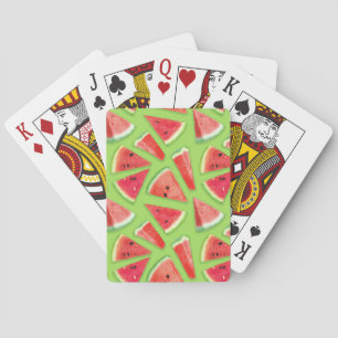 Wassermelonen-Mustererstellung 3 Spielkarten