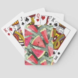 Wassermelonen-Mustererstellung 4 Spielkarten