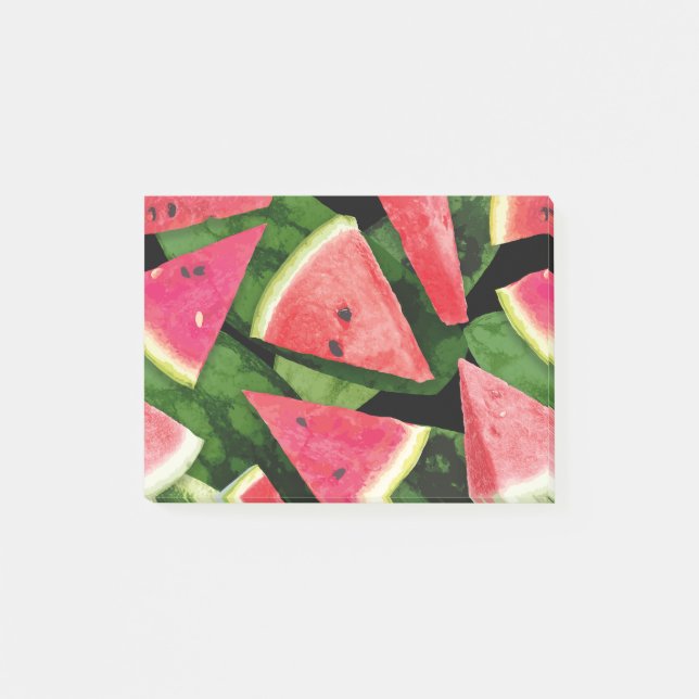 Wassermelonen-Mustererstellung 5 Post-it Klebezettel (Vorderseite)