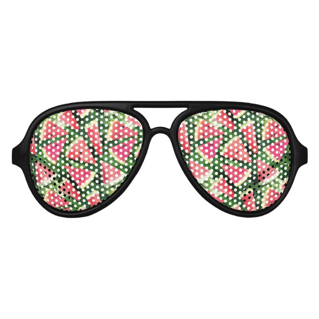 Wassermelonen-Mustererstellung Partybrille (Vorderseite)