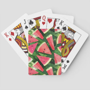 Wassermelonen-Mustererstellung Spielkarten