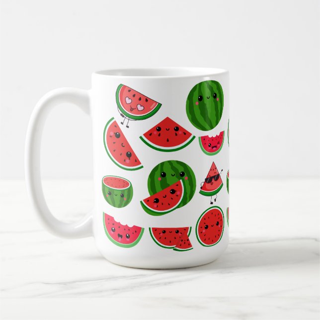 Wassermelonen niedlich kaffeetasse (Links)