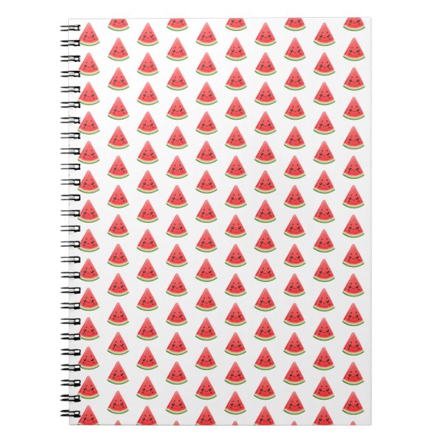 Wassermelonen Notizbuch - Lustiges Früchte Journal Notizblock (Vorderseite)