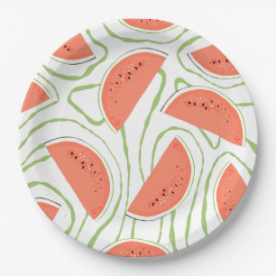 Wassermelonen Pappteller