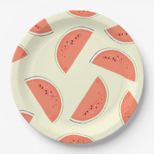 Wassermelonen Pappteller
