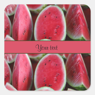 Wassermelonen Quadratischer Aufkleber