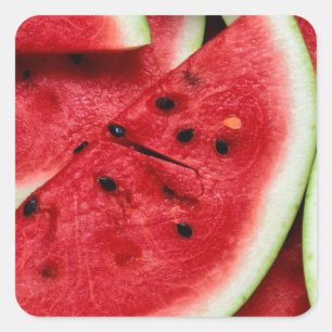 Wassermelonen Quadratischer Aufkleber