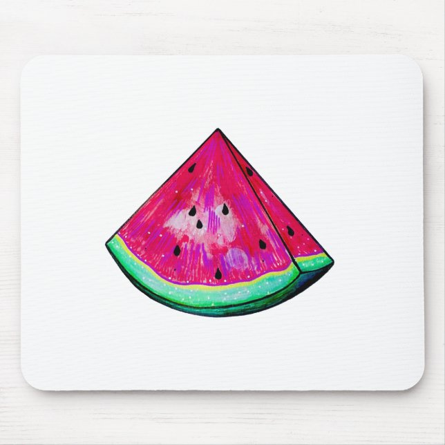 Wassermelonen-Scheibe Mousepad (Vorne)
