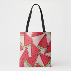 Wassermelonen-Scheiben mit rosa Hintergrund nahtlo