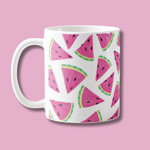 Wassermelonen-Scheiben-Muster Kaffeetasse