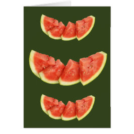 Wassermelonen-Scheiben Runddreiecke