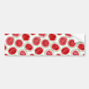 Wassermelonen-Schnittmuster Autoaufkleber