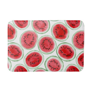 Wassermelonen-Schnittmuster Badematte