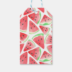 Wassermelonen-Schnittmuster Geschenkanhänger