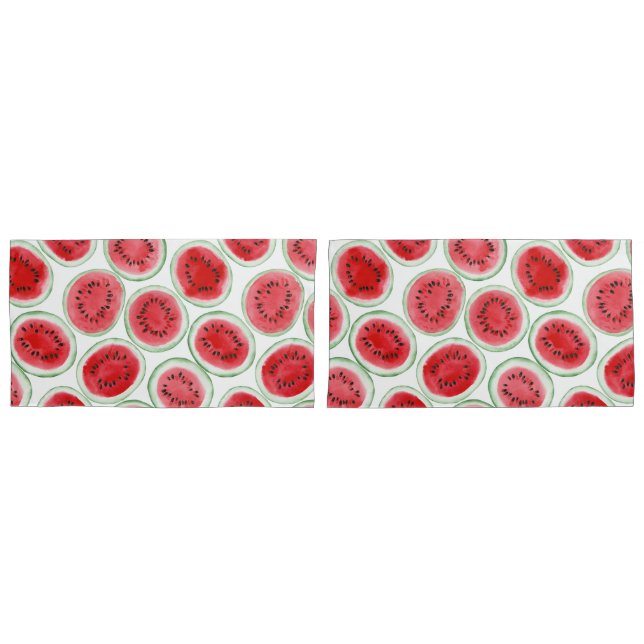 Wassermelonen-Schnittmuster Kissenbezug (Vorderseite-Set)