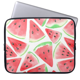Wassermelonen-Schnittmuster Laptopschutzhülle