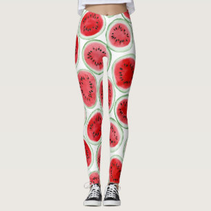 Wassermelonen-Schnittmuster Leggings