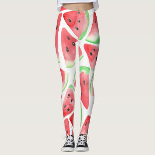 Wassermelonen-Schnittmuster Leggings