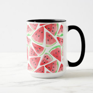 Wassermelonen-Schnittmuster Tasse
