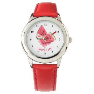 Wassermelonen sehen Red Sweet Gift Armbanduhr